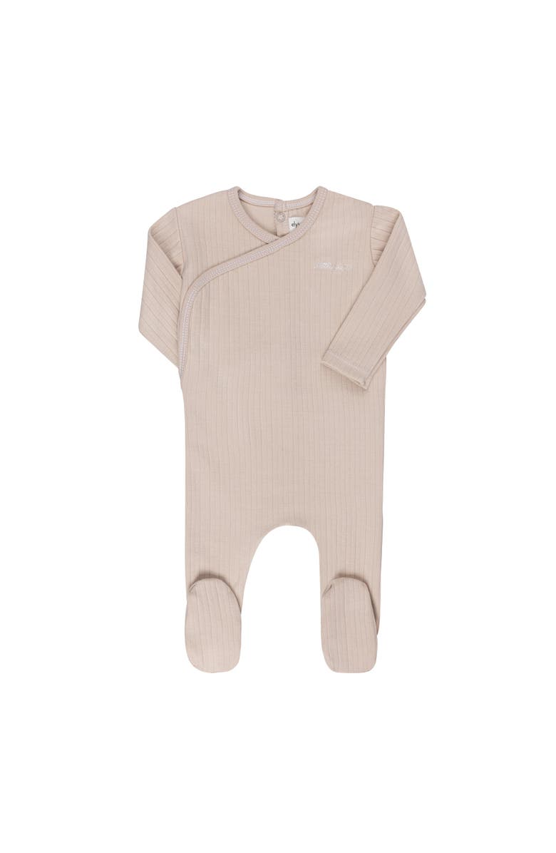 Ely's & Co. Cotton Little One Collection - Kimono Footie, Main, color, Tan