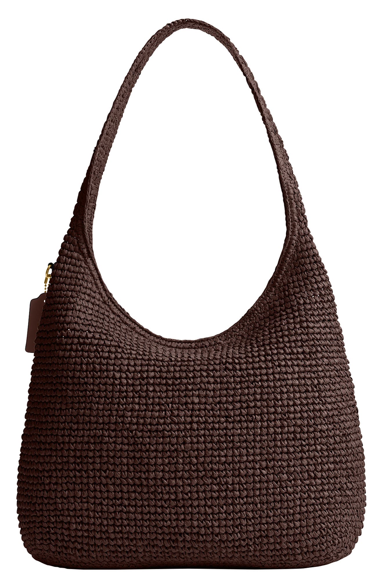 COACH Brooklyn 34 Refined Weave Shoulder Bag, Alternate, color, Maple