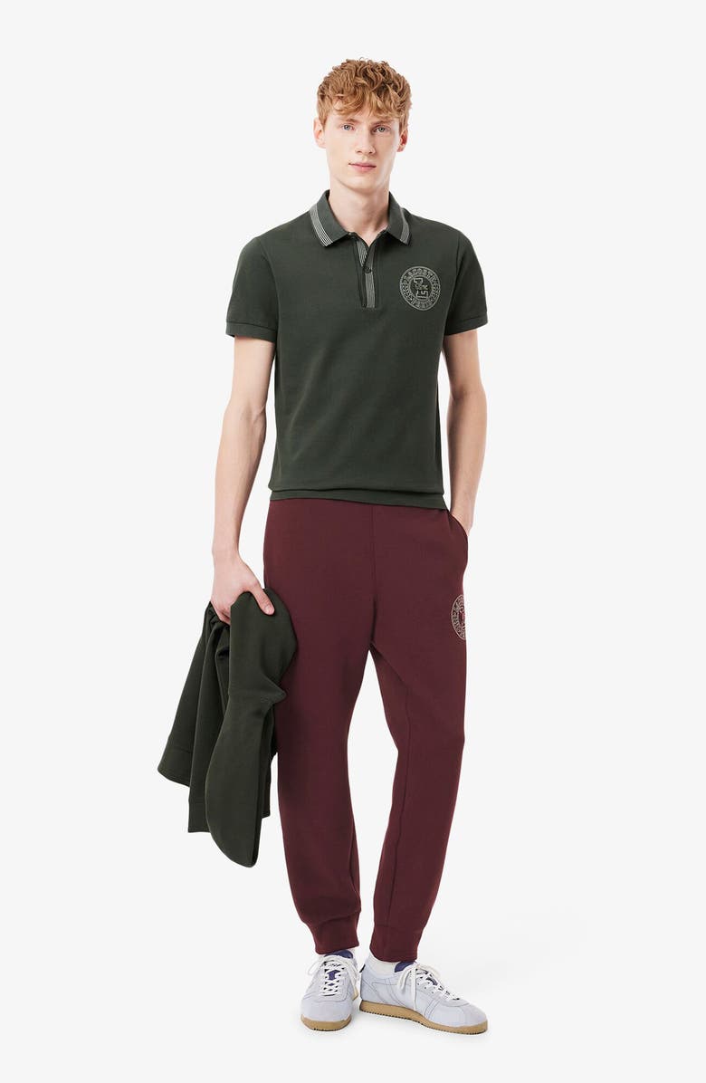Lacoste Double Face Cotton Blend Piqué Joggers, Alternate, color, Bzd Expresso