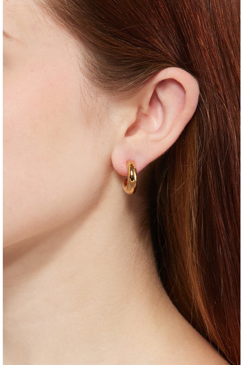 Chunky Dash Hoop Earrings, Alternate, color, GOLD