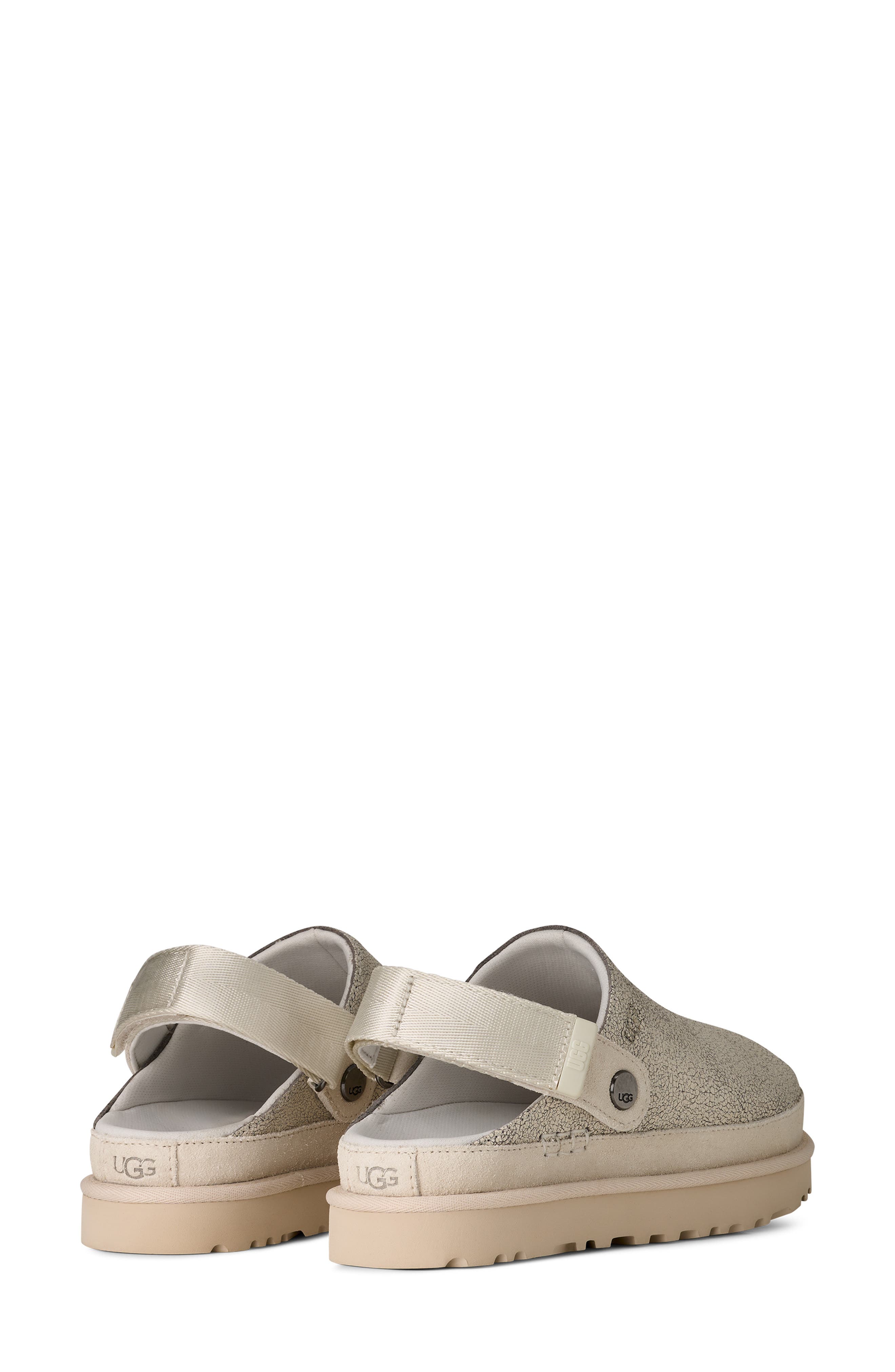 UGG<sup>®</sup> Goldenstar Crackle Clog, Alternate, color, Crackle White