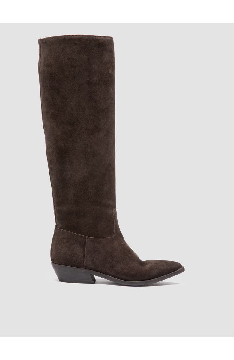 Officine Creative Noelie DD 104 Pointed-Toe Leather Bootie, Alternate, color, Dark Brown