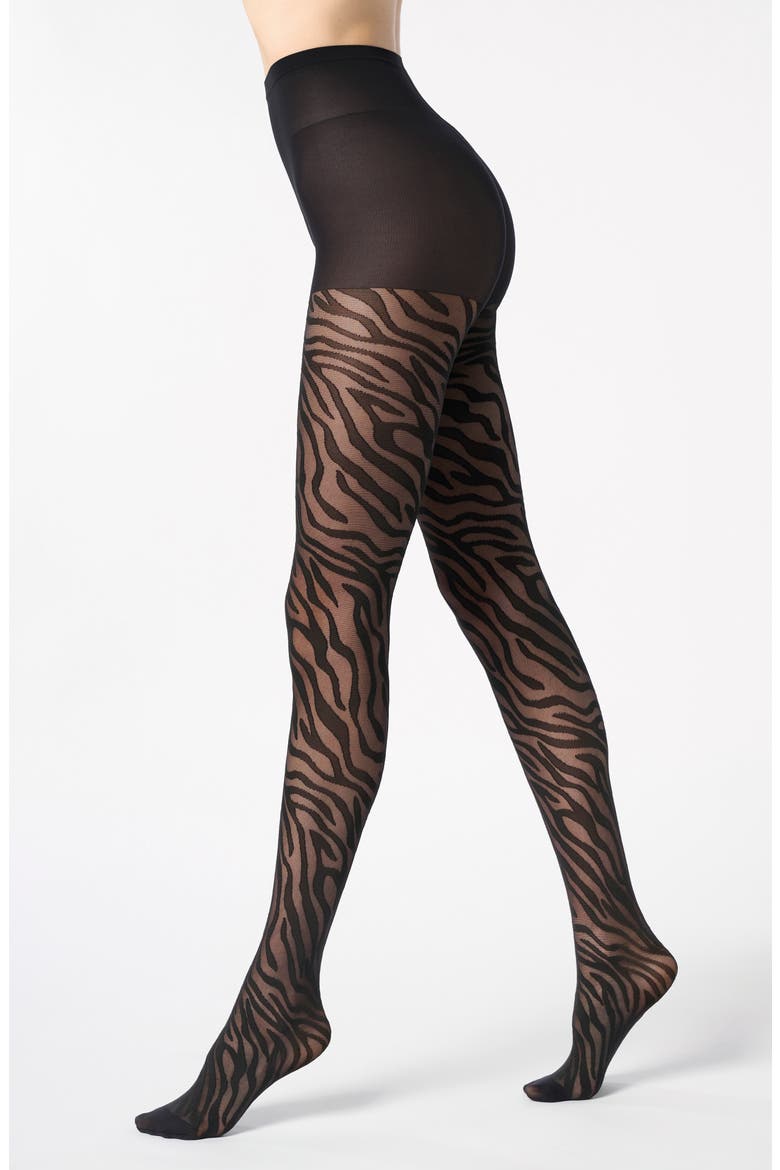 Savage Semisheer Tights, Main, color, BLACK/BLACK