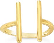 Sterling Forever Parallel Split Ring