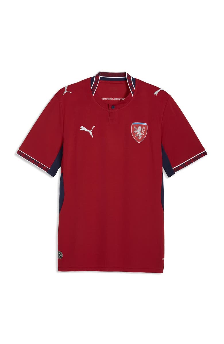 PUMA Men's Puma Red Czech Republic National Team 2026 Home Replica Jersey, Alternate, color, Red