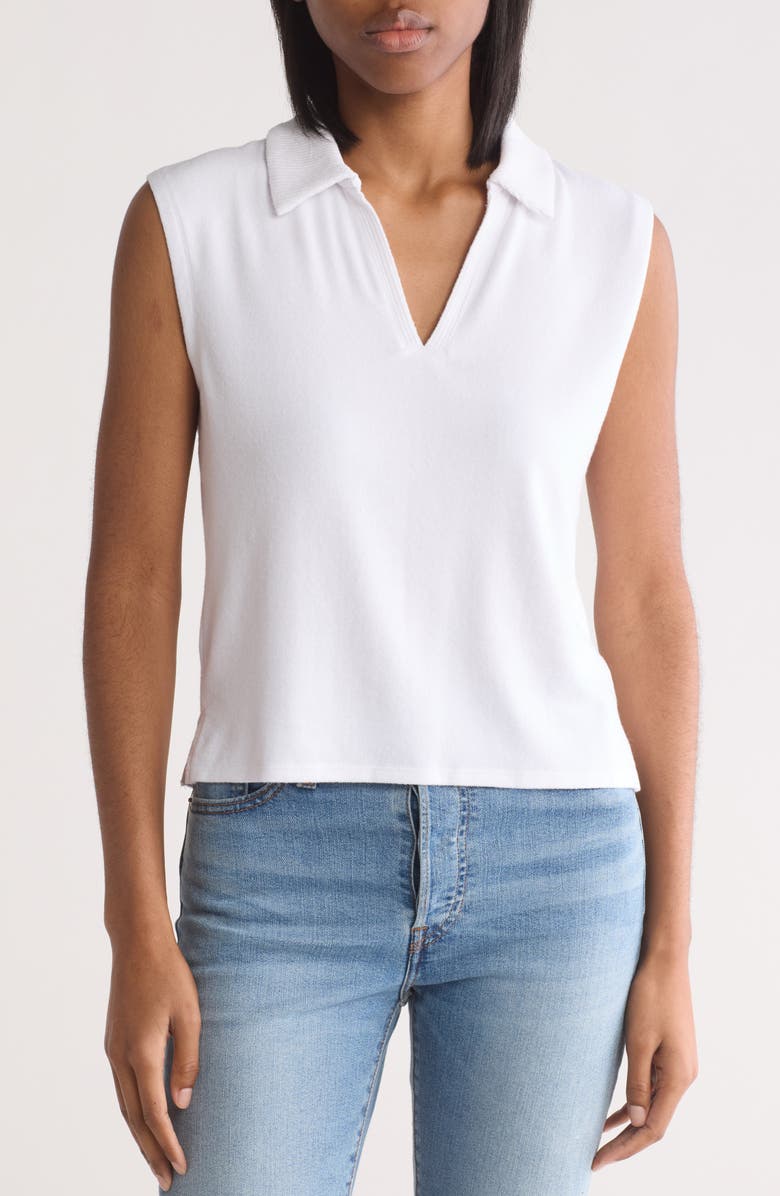 Splendid Lyon Sleeveless Polo Sweater, Main, color, 