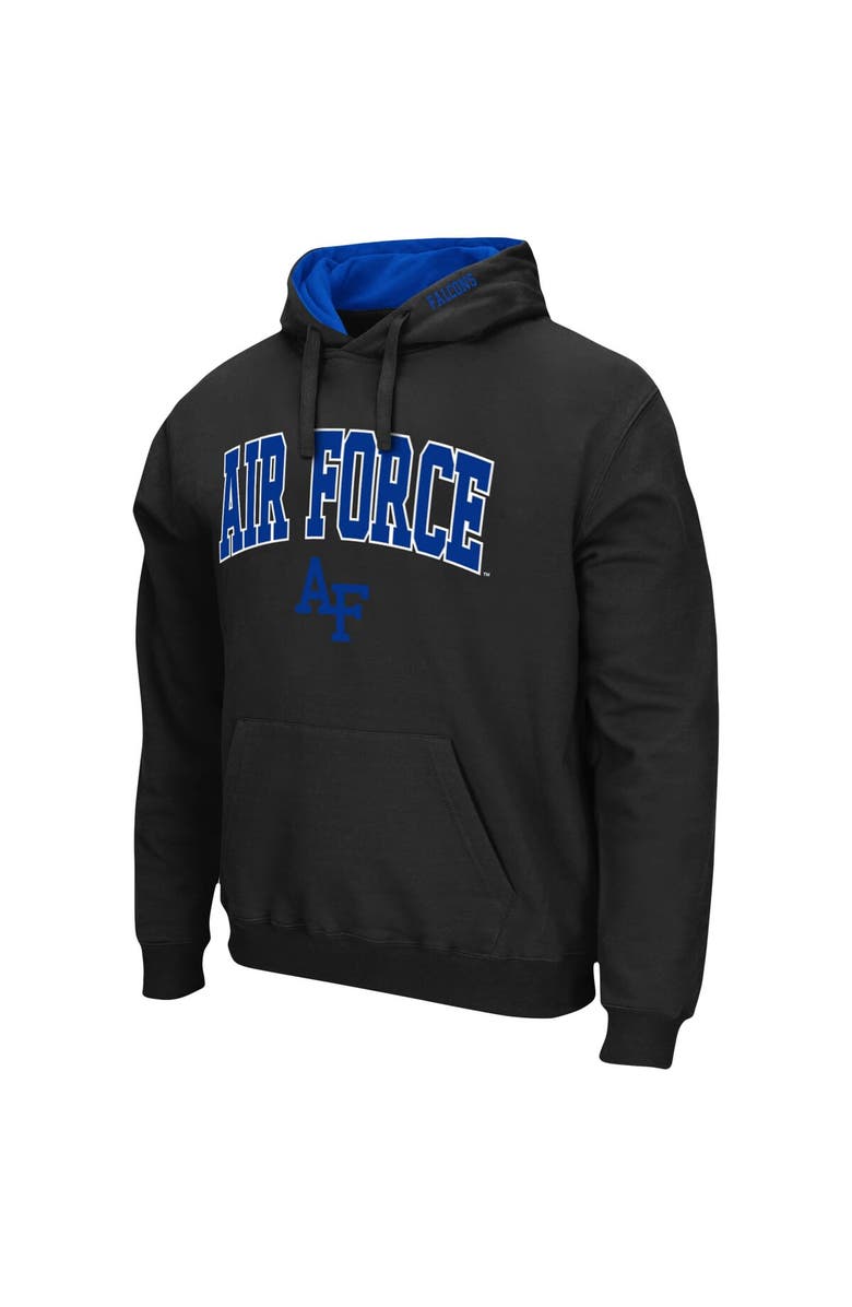 COLOSSEUM Men's Colosseum Black Air Force Falcons Arch & Logo 3.0 Pullover Hoodie, Alternate, color, Black
