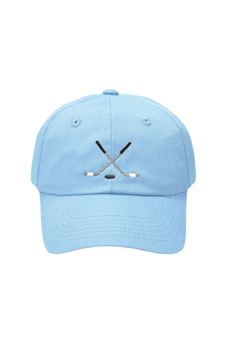Hockey Sticks Twill Baseball Hat, Main, color, Blue