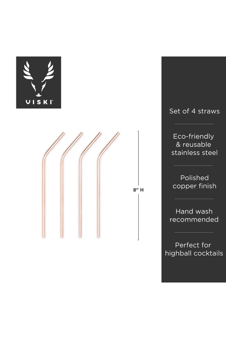 Cocktail Straws, Alternate, color, Summit