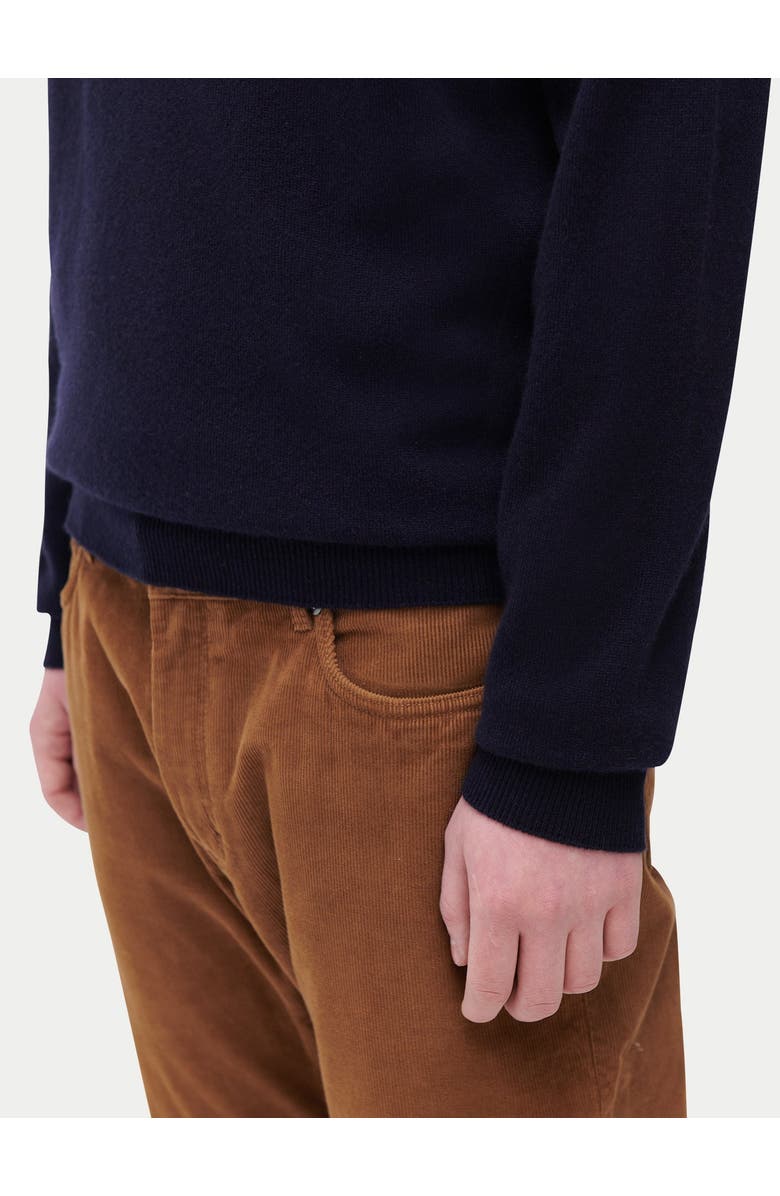 GOBI Mongolian Cashmere Essential Crewneck Cashmere Sweater, Alternate, color, Peacoat