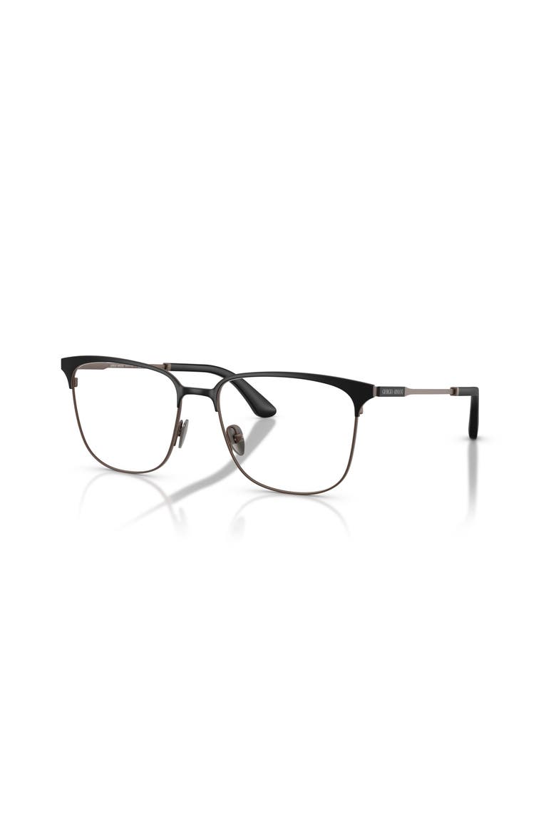 53mm Rectangle optical glasses, Main, color, Black