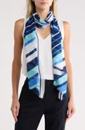 Vince Camuto Diagonal Stripe Oblong Scarf