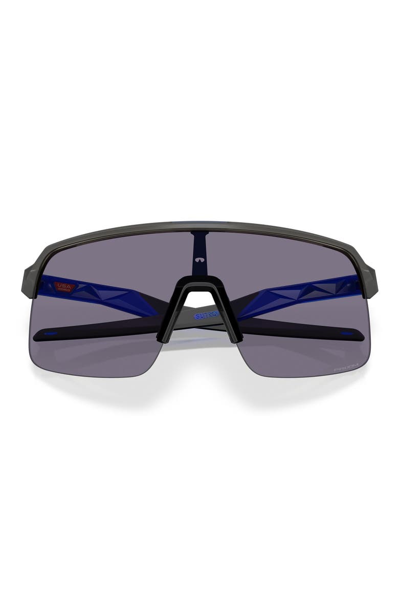 Sutro Lite Low Bridge Fit 139mm Prizm™ Semi Rimless Wrap Shield Sunglasses, Alternate, color, SMOKE