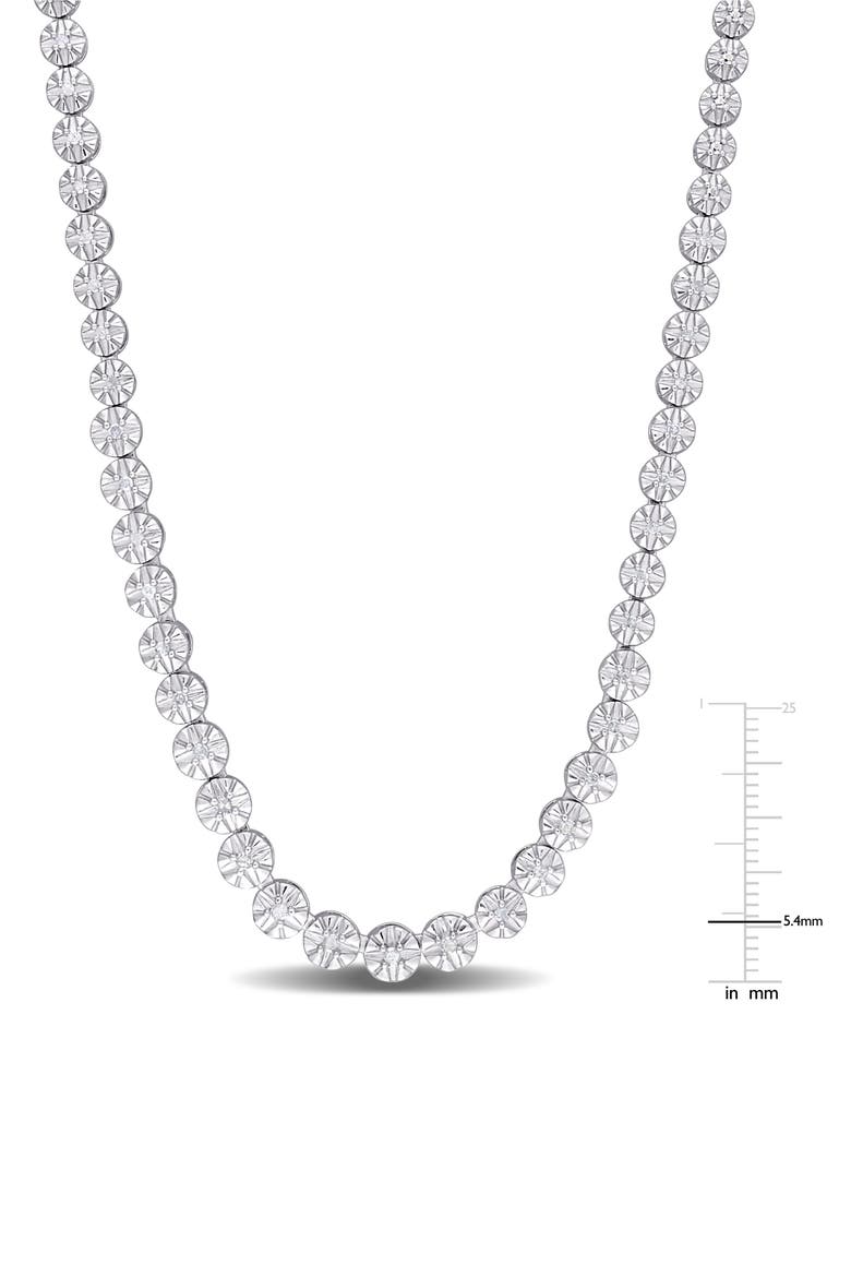 Diamond Tennis Necklace - 0.5ct., Alternate, color, WHITE