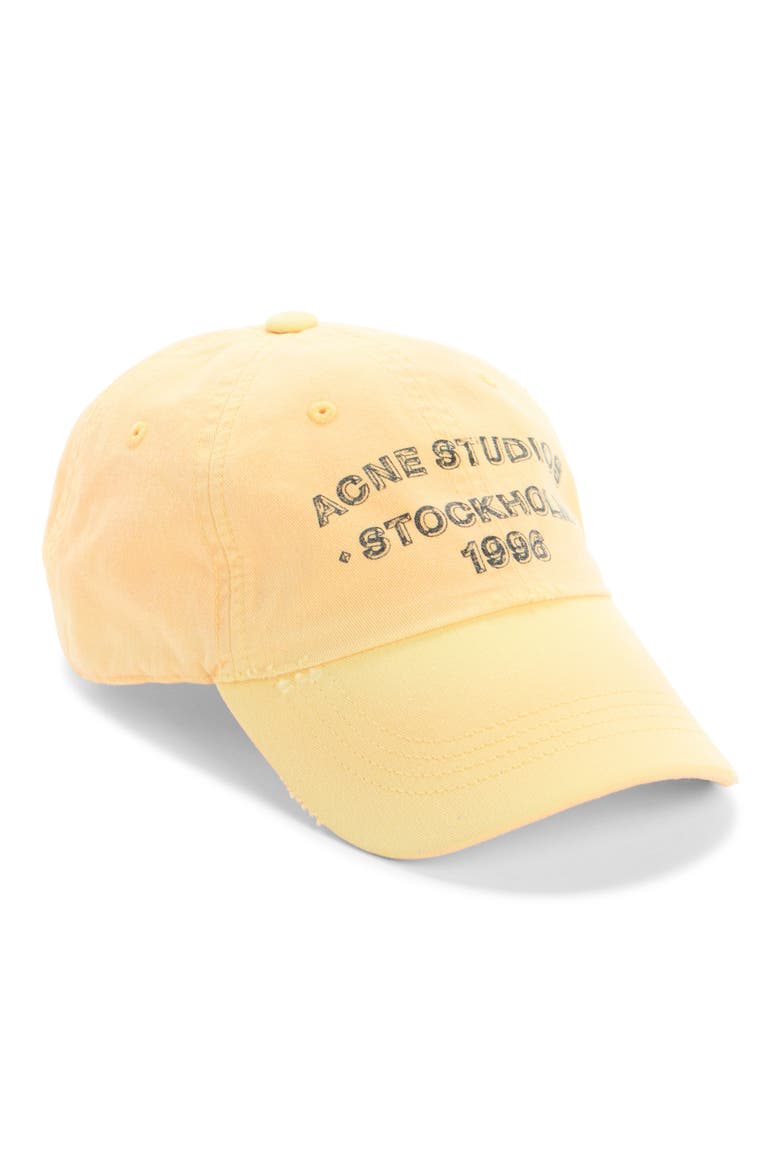 Cuddy Distressed Sun Kissed Ball Cap, Main, color, LIGHT YELLOW