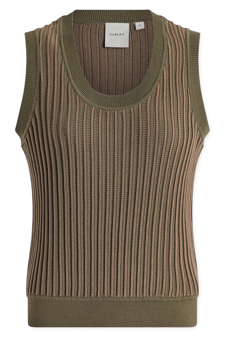 Aldcroft Rib Knit Cotton Tank, Alternate, color, OLIVINE