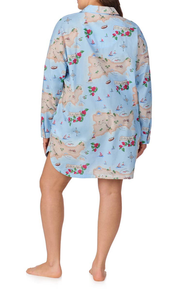 BedHead Pajamas Ciao Capri Organic Cotton Ballet Sleep Shirt, Alternate, color, 