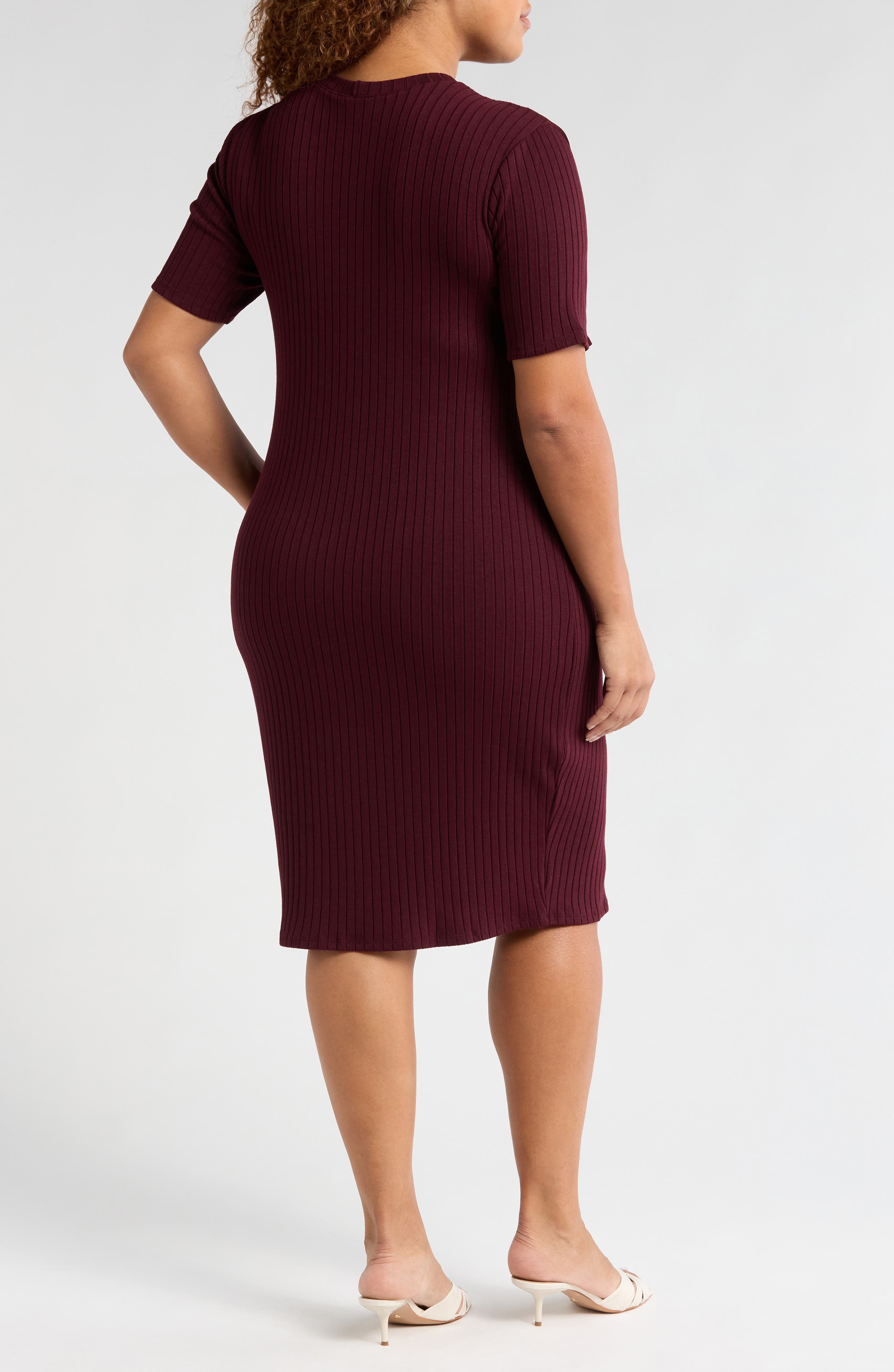 Rib T-Shirt Dress - image 2