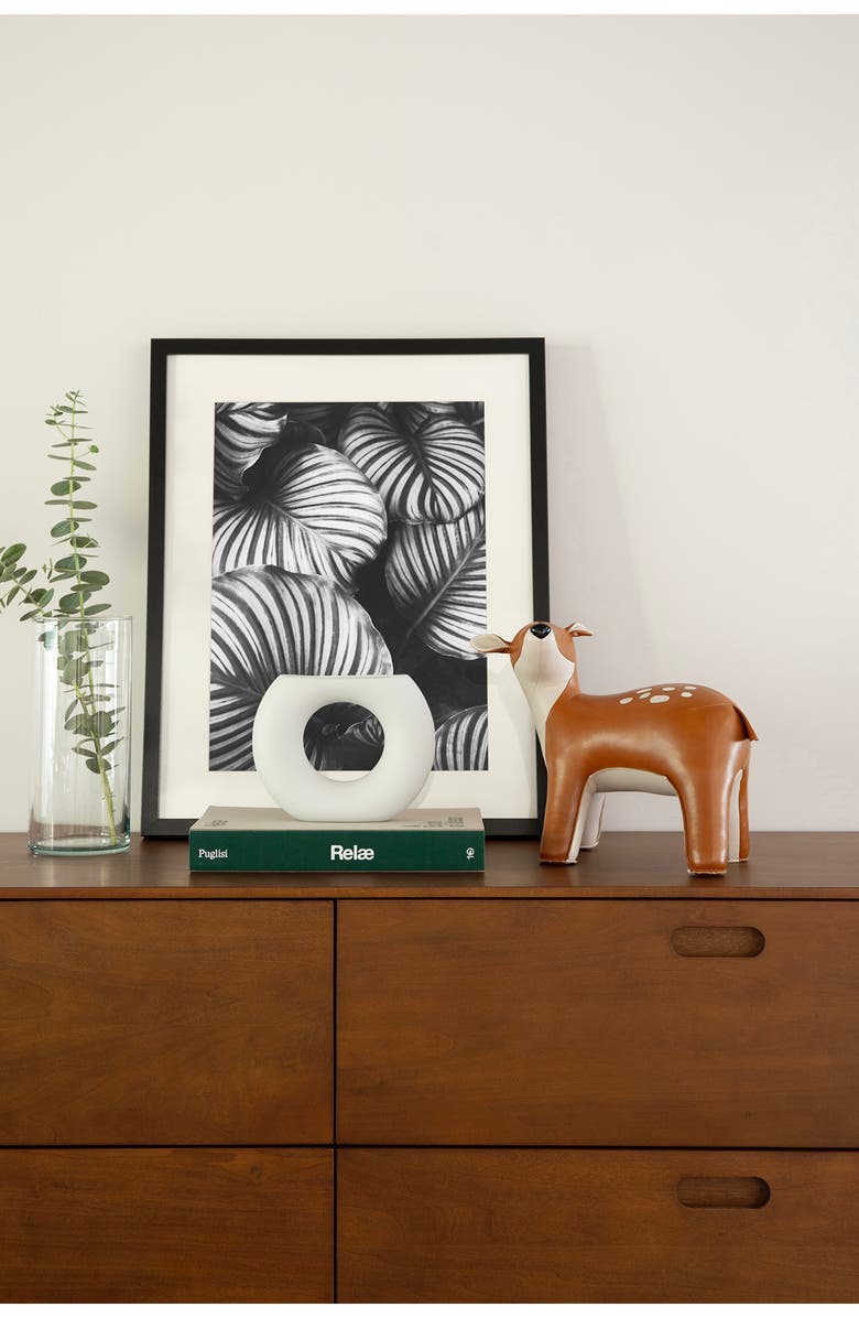 Zuny Deer Luke Faux Leather Bookend, Alternate, color, Tan Wheat