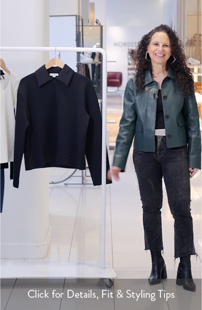 Collared Half Zip Top, sales video thumbnail