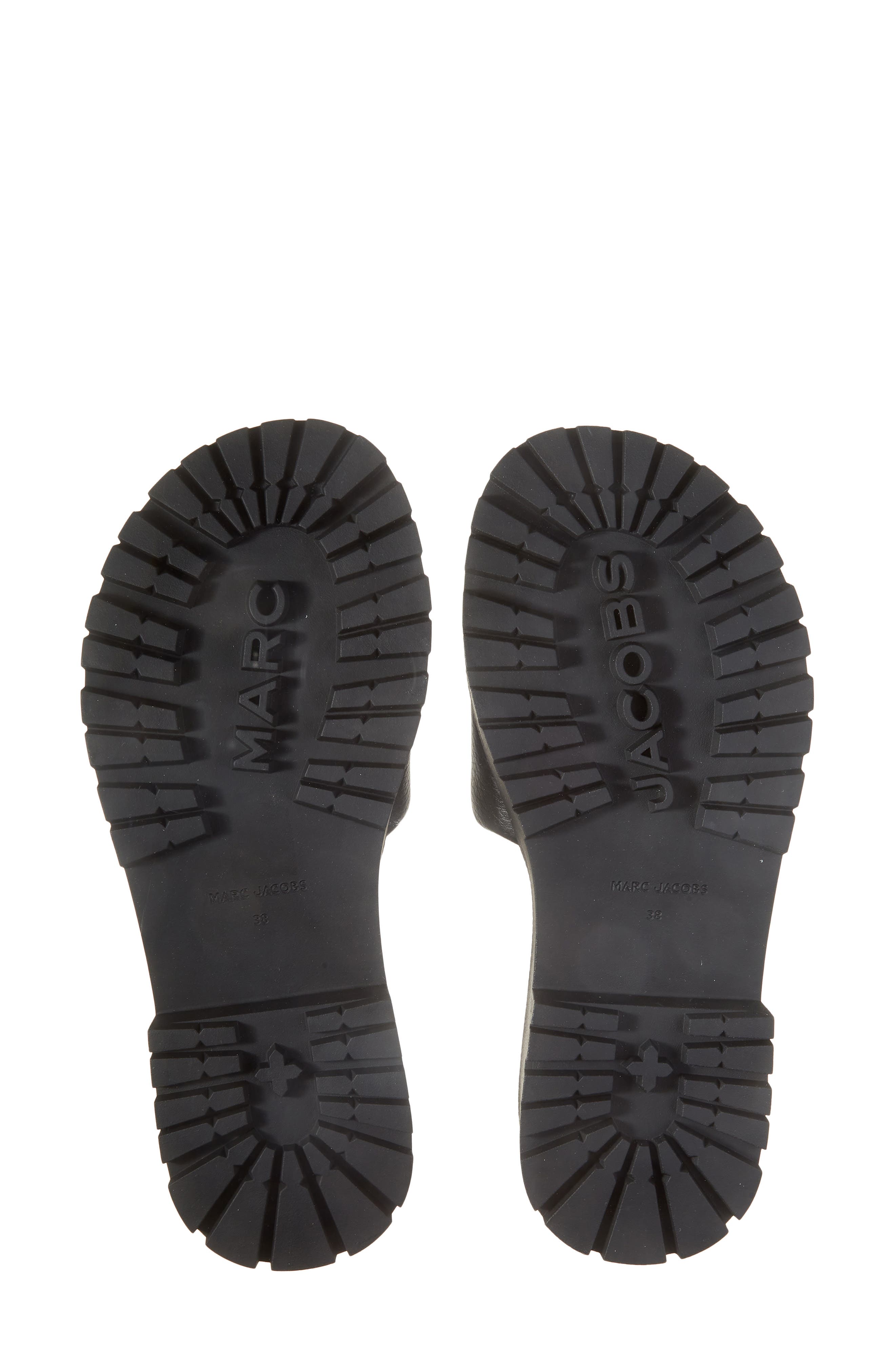 Marc Jacobs The Lug Slide Sandal, Alternate, color, Black