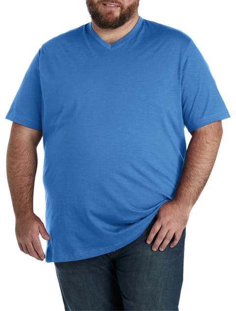 Big & Tall Slub Knit V-Neck T-Shirt
