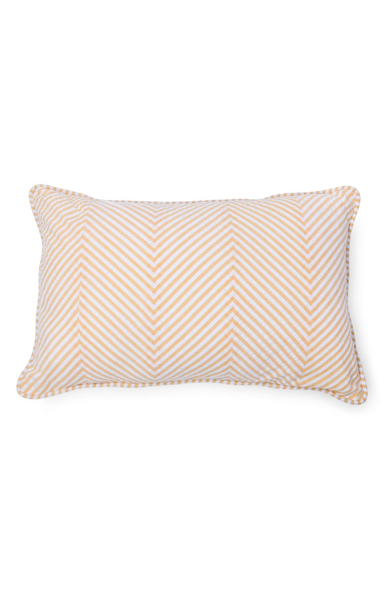 New Friends Colony Mitered Seersucker Accent Pillow, Main, color, 