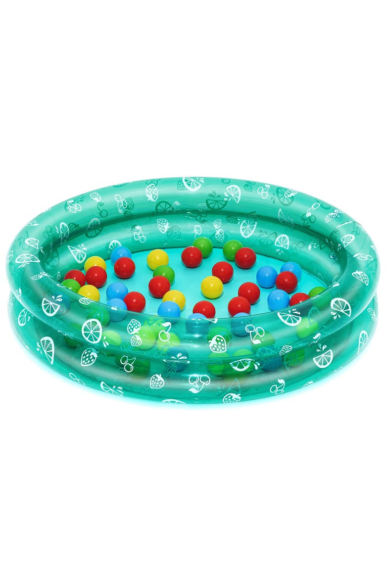 Inflatable Ball Pit Pool With 50 Colorful Balls, Main, color, Multicolored