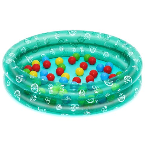 Inflatable Ball Pit Pool With 50 Colorful Balls