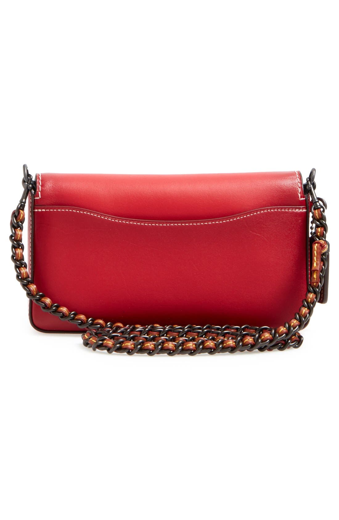 1941 'Dinky' Leather Crossbody Bag, Alternate, color, RED