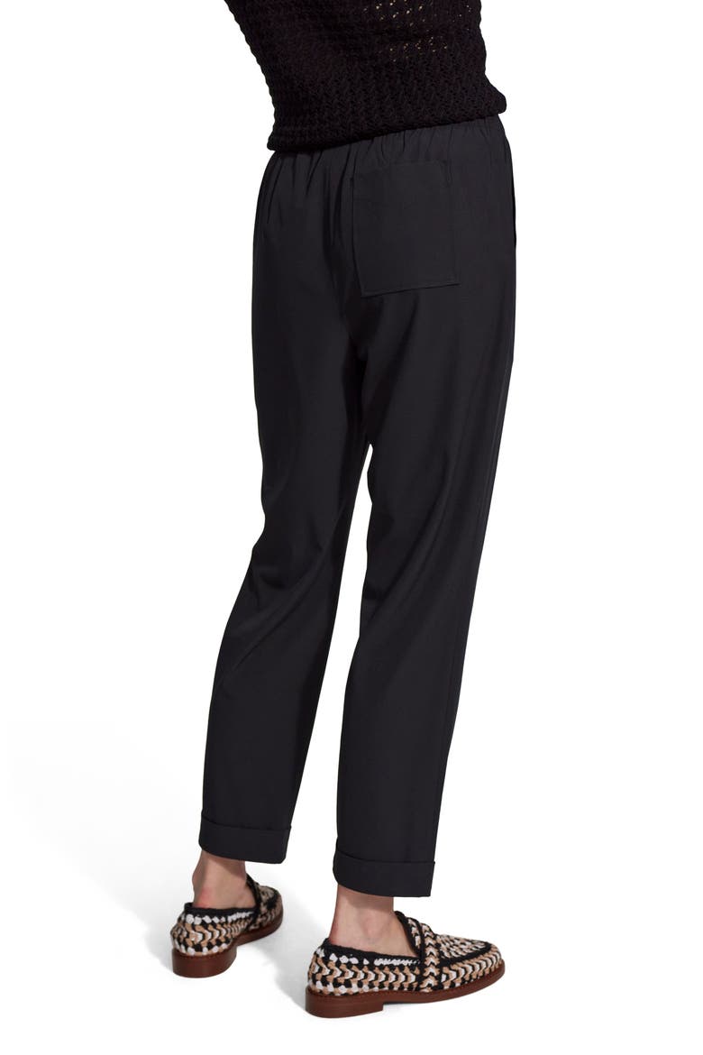 Everyly Cuff Tapered Pants, Alternate, color, BLACK