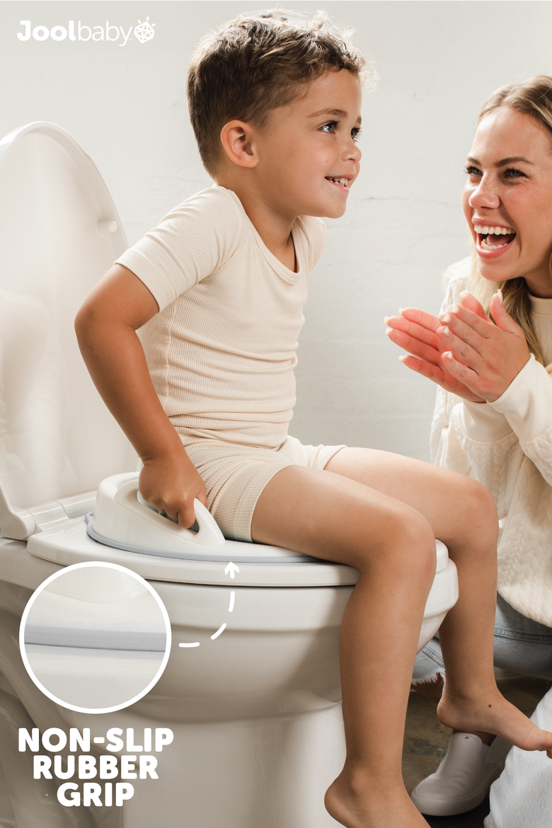 Potty Training Seat with Handles Toilet Training Seat, Alternate, color, Gray