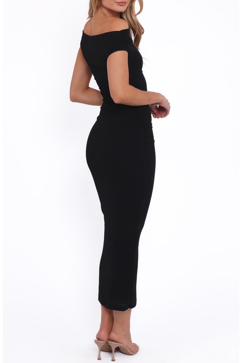 Spencer Off the Shoulder Body-Con Dress, Alternate, color, BLACK