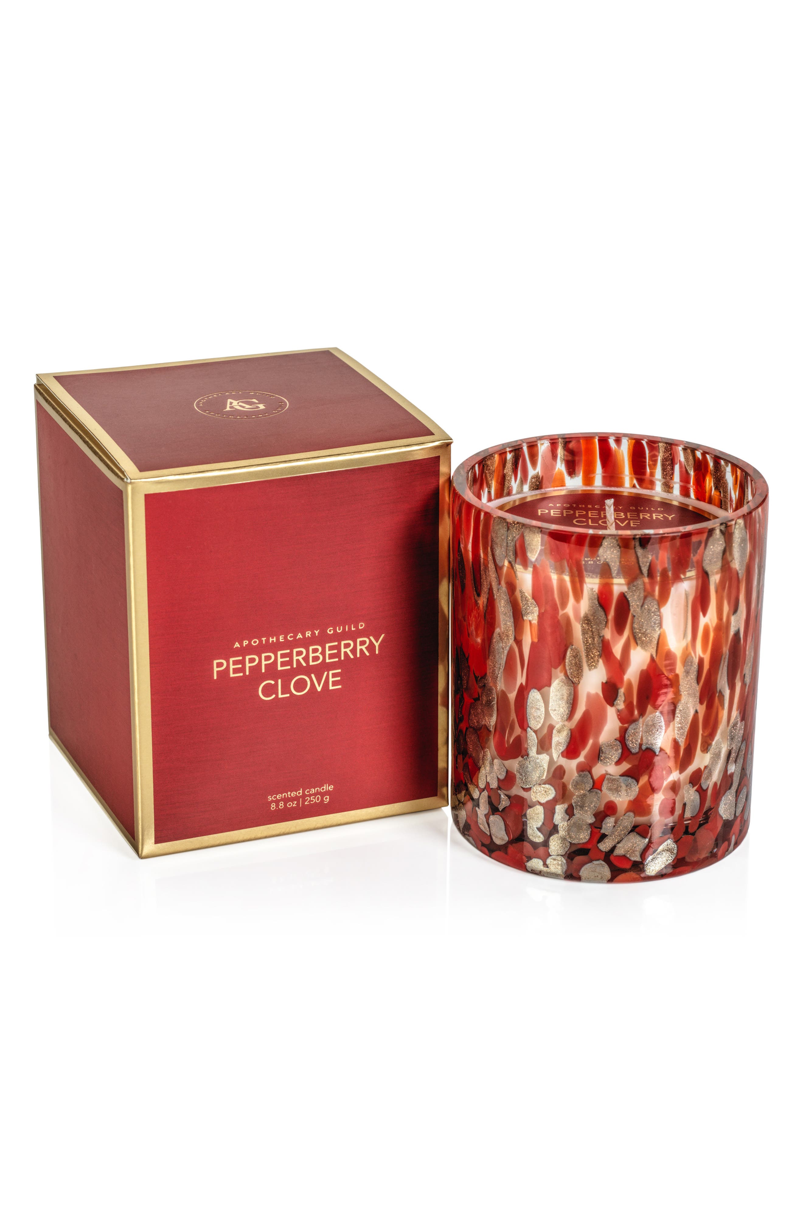 Zodax Pepperberry Clove Spangled Jar Candle