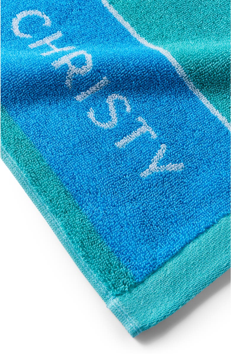 CHRISTY Wimbledon Iconic Championship Towels, Alternate, color, Aqua & Sky Blue