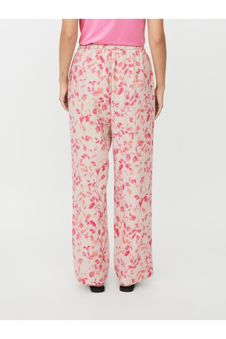 MaPeonos Floral Printed Trousers, Alternate, color, Carmine