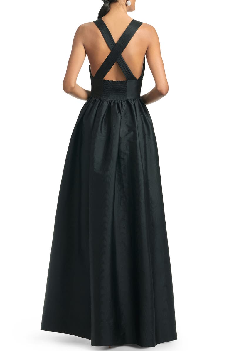 Sachin & Babi Kenzia Embellished Moiré Taffeta Gown, Alternate, color,