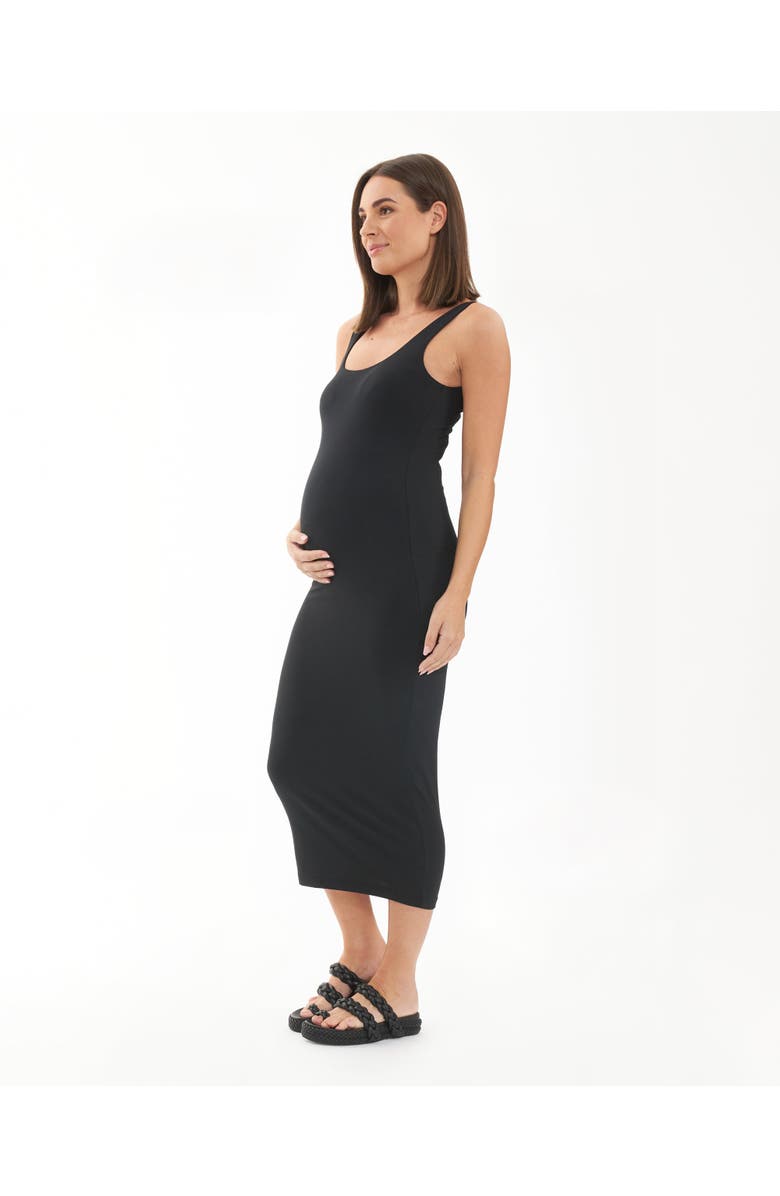 Ripe Maternity Luxe Knit Contour Dress, Main, color, Black