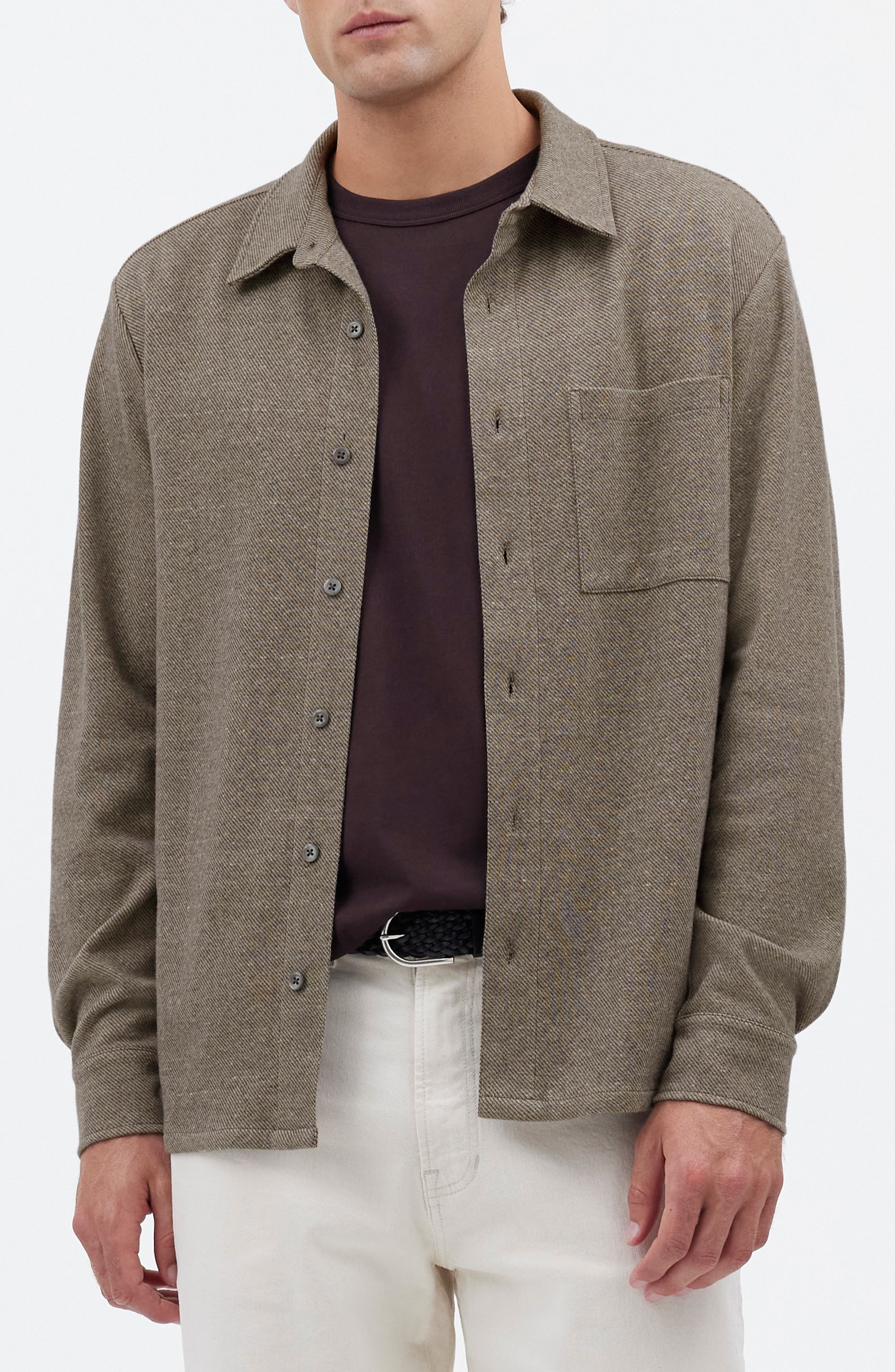 Madewell The Devoe Knit Button-Up Shirt