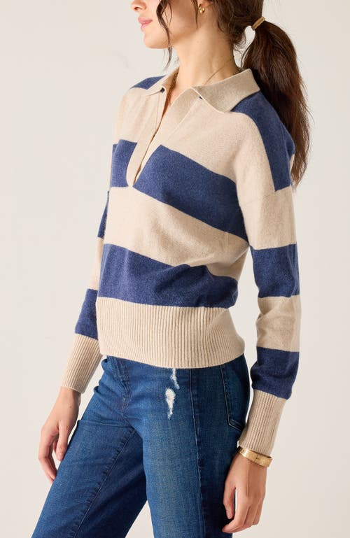 Voyageur By Mersea Regatta Cashmere Polo Sweater In Multi