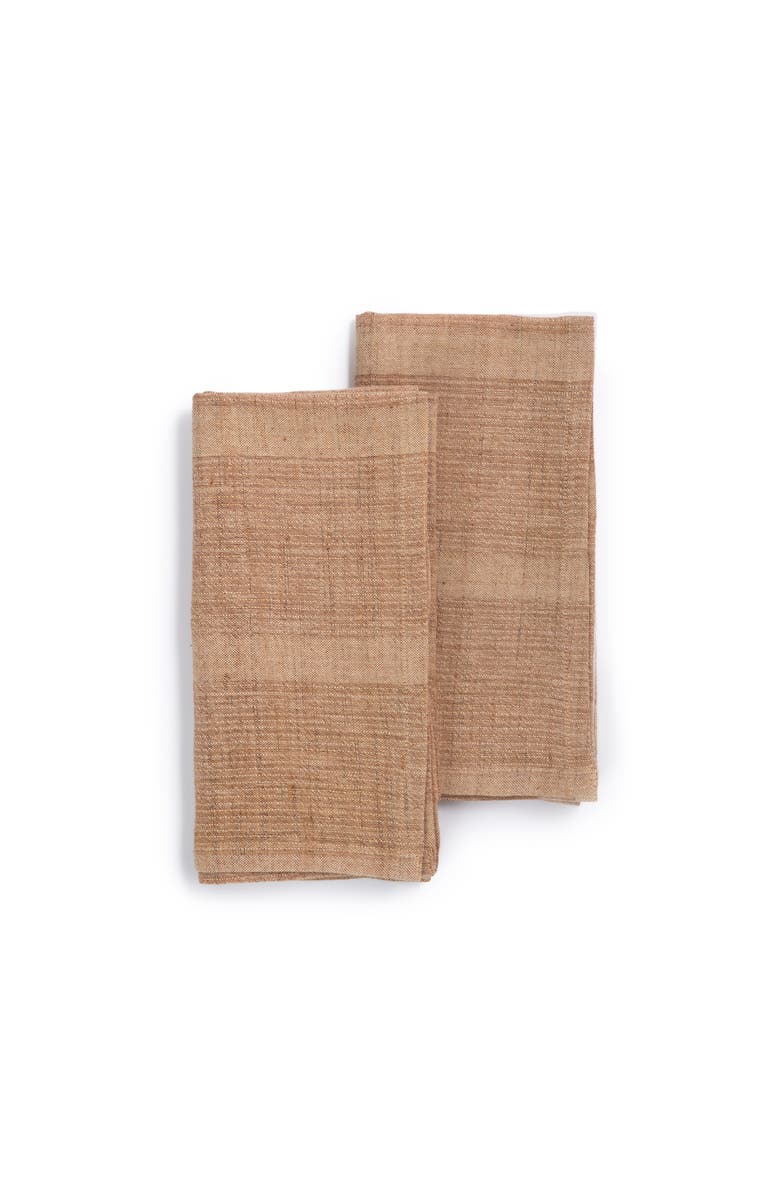 Sustainable Threads Handwoven Organic Cotton Napkins - Set of 2, Alternate, color, Slate Gray