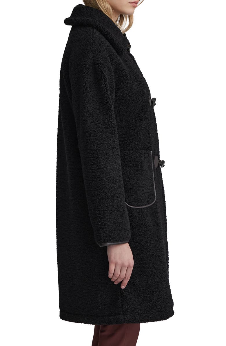 NVLT Berber Fleece Toggle Coat, Alternate, color, Black