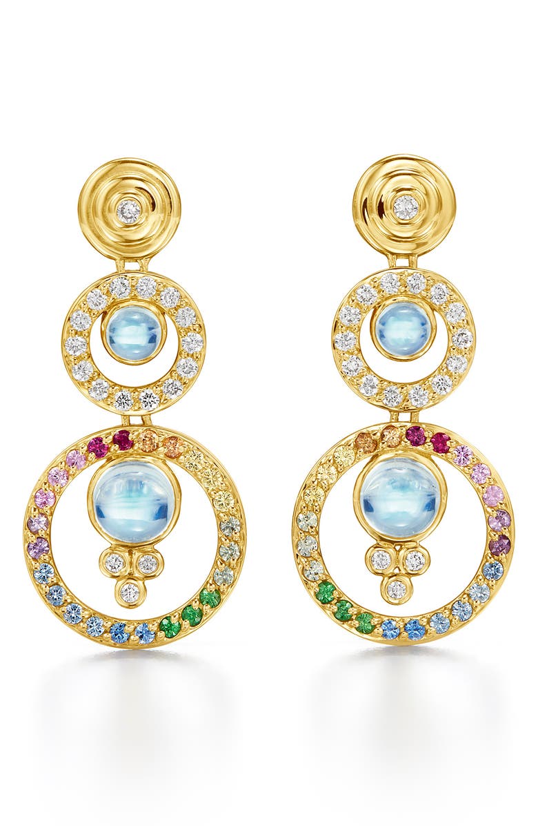 Temple St. Clair Triple Orbit Drop Earrings, Main, color,