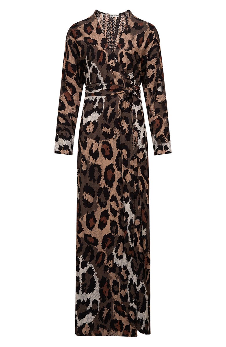 DVF Babette Reversible Long Sleeve Maxi Wrap Dress, Alternate, color, 
