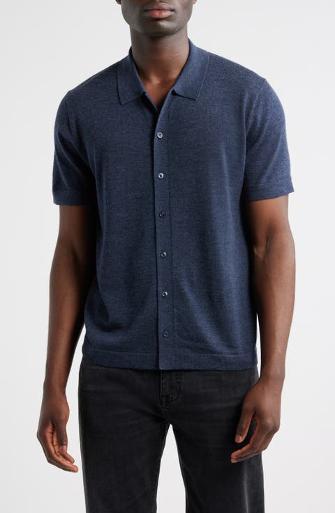 Short Sleeve Button Front Cardigan