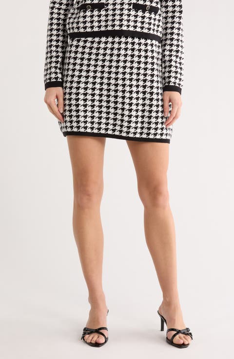 Houndstooth Miniskirt