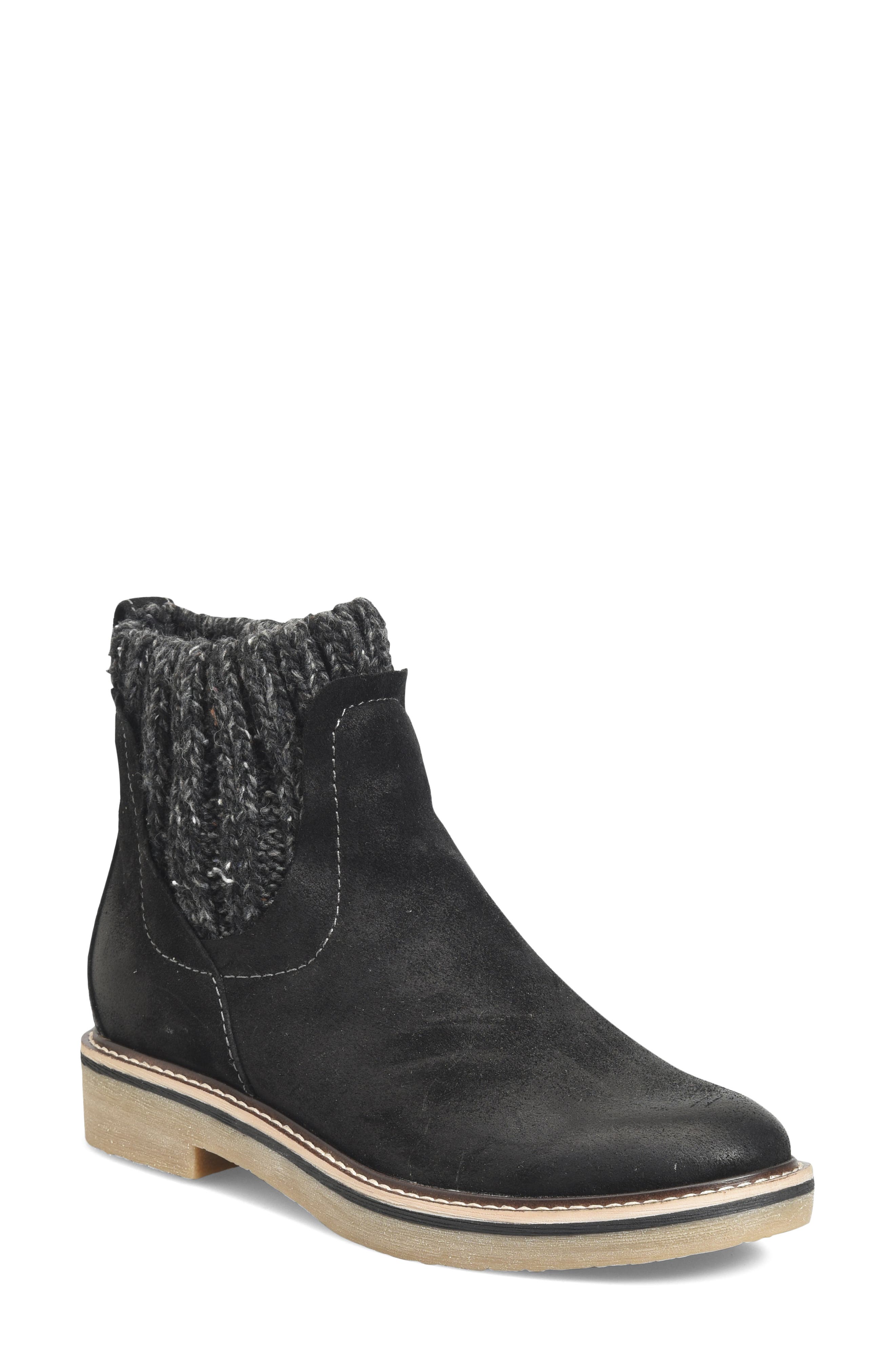Comfortiva Rawnie Bootie, Main, color, Black Suede