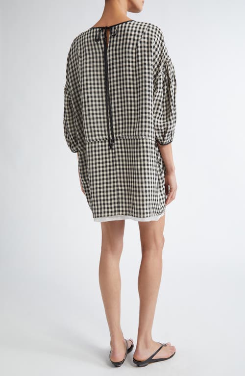 Nackiyé Nackiyè Baby Love Gingham Check Dress In Vichy Noir