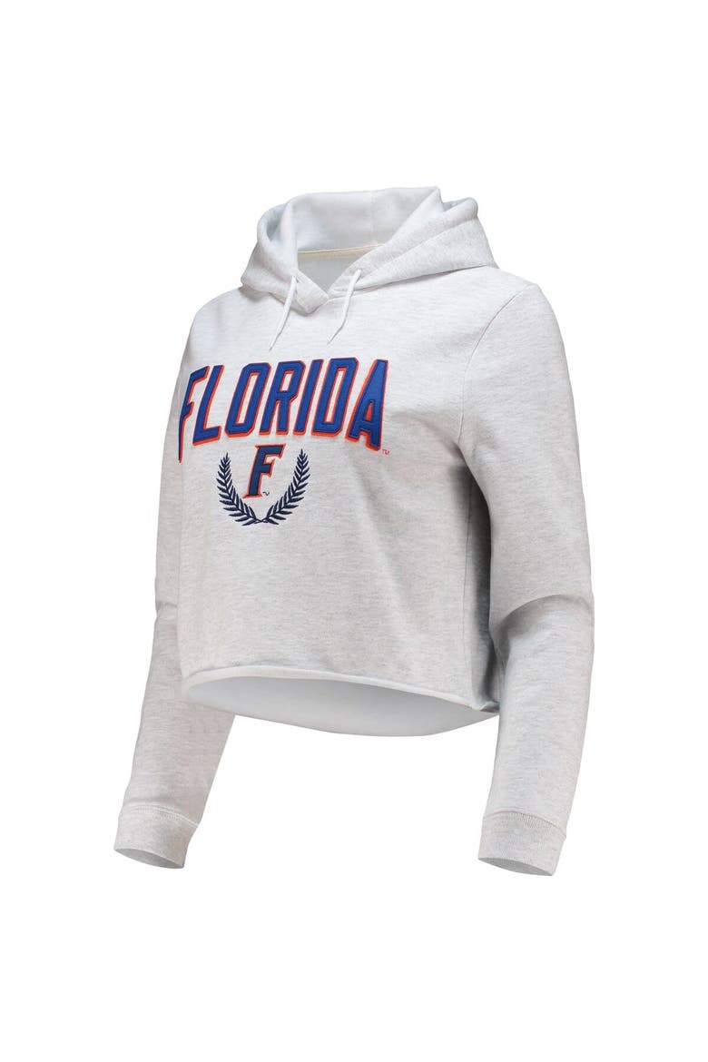 Women's League Collegiate Wear Ash Florida Gators 1636 Cropped Pullover Hoodie, Alternate, color, Ash
