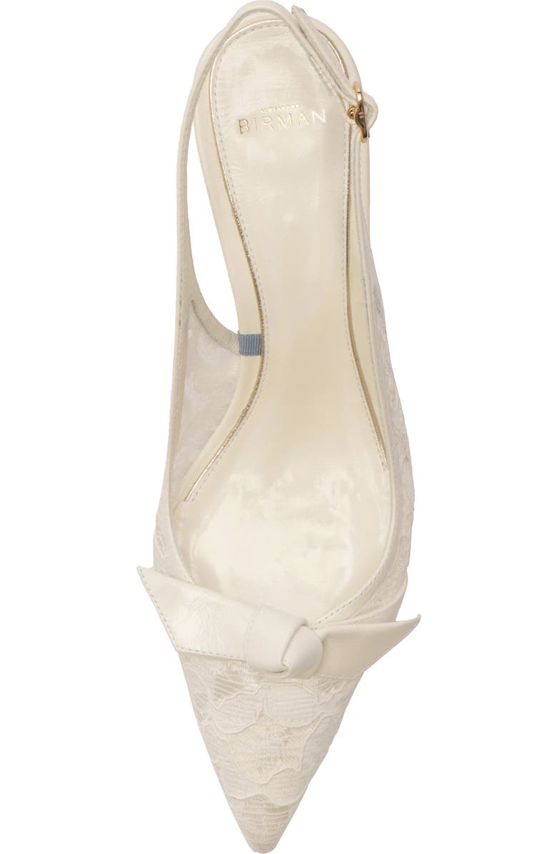 Alexandre Birman Clarita Classic Pointed Toe Slingback Pump, Alternate, color, Off White/ Ivory